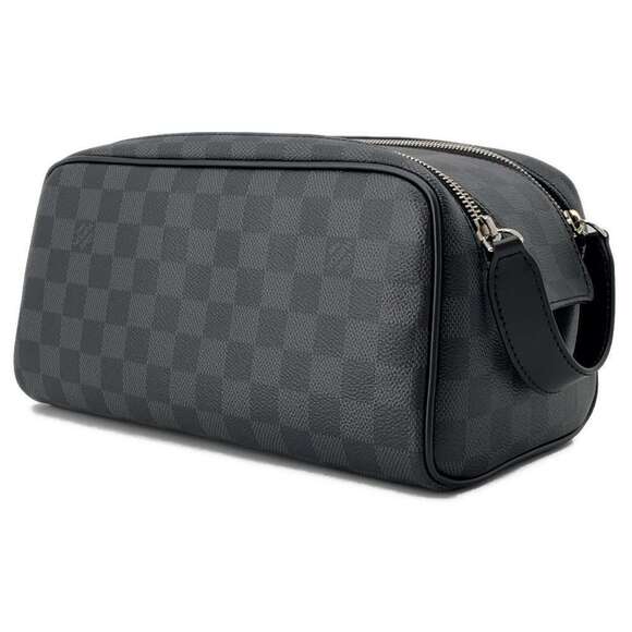 Louis Vuitton Handbags - Louis Vuitton Dopp Black Damier Shoulder Graphite Black Bag